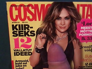 A maszturbáció Jennifer Lopez Cosmopolitan Cumshot