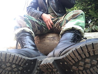 Katonai woodland army rangers wank