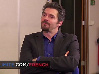 French mature gets fucked in the ass in the office